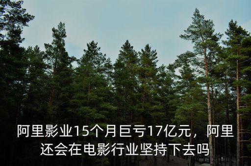 阿里影業(yè)15個(gè)月巨虧17億元，阿里還會(huì)在電影行業(yè)堅(jiān)持下去嗎