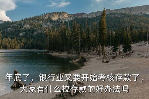 年底了，銀行業(yè)又要開始考核存款了，大家有什么拉存款的好辦法嗎