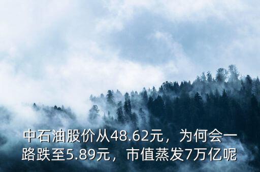 中石油股價從48.62元，為何會一路跌至5.89元，市值蒸發(fā)7萬億呢