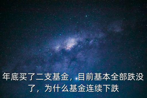 年底買了二支基金，目前基本全部跌沒了，為什么基金連續(xù)下跌