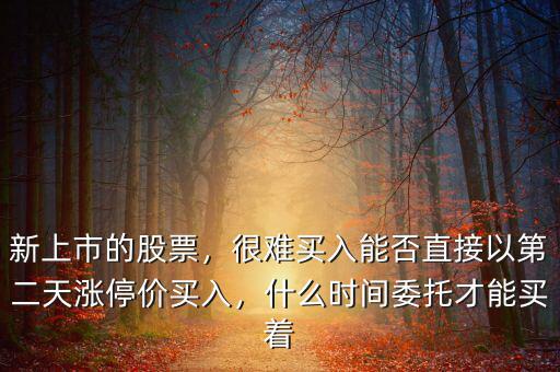 散戶什么時(shí)間委托競(jìng)價(jià)可買(mǎi)入,什么時(shí)間委托才能買(mǎi)著