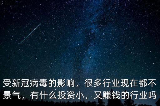 受新冠病毒的影響，很多行業(yè)現(xiàn)在都不景氣，有什么投資小，又賺錢(qián)的行業(yè)嗎