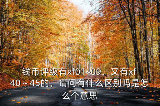 錢幣評(píng)級(jí)有xf01~09，又有xf40～45的，請(qǐng)問(wèn)有什么區(qū)別嗎是怎么個(gè)意思