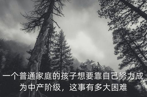 怎么成為中產(chǎn)階級(jí),如何成為中產(chǎn)階級(jí)