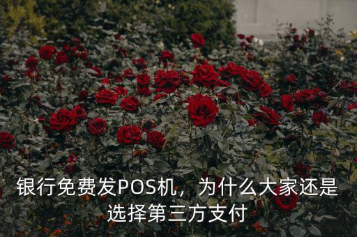 銀行為什么要推廣pos機,專做pos機的推廣