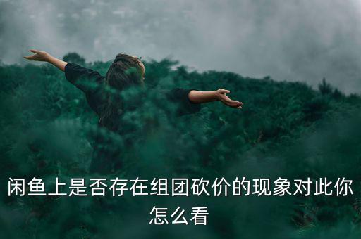 閑魚上是否存在組團砍價的現(xiàn)象對此你怎么看