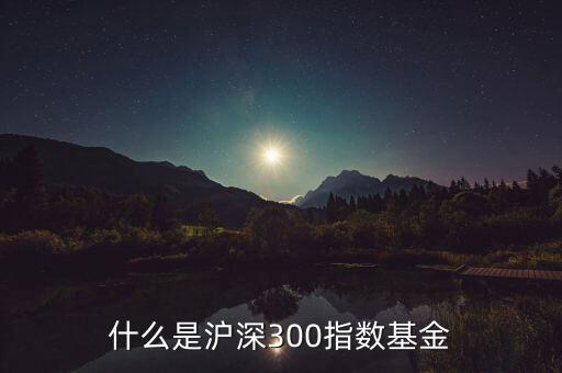 什么是滬深300指數基金