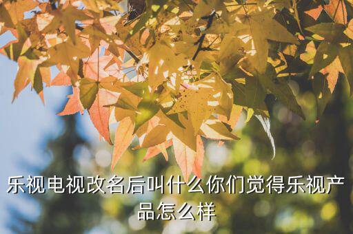 樂視電視改名后叫什么你們覺得樂視產(chǎn)品怎么樣