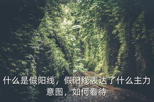 出現(xiàn)假陽(yáng)線是什么原因,什么是假陽(yáng)線