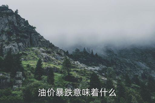 油價暴跌意味著什么