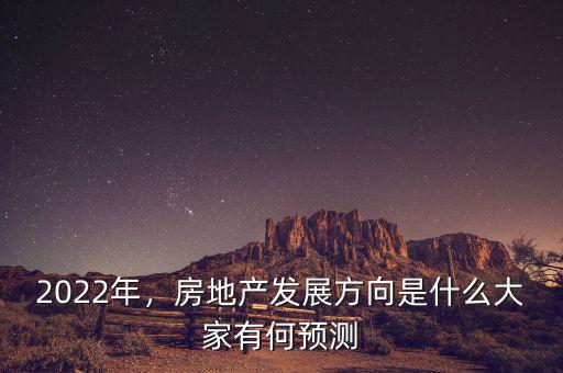 2022年，房地產(chǎn)發(fā)展方向是什么大家有何預(yù)測(cè)