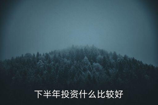 下半年投資什么比較好