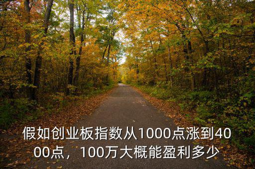 假如創(chuàng)業(yè)板指數(shù)從1000點(diǎn)漲到4000點(diǎn)，100萬大概能盈利多少