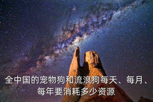 全中國的寵物狗和流浪狗每天、每月、每年要消耗多少資源