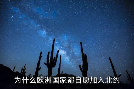 為什么歐洲國家都自愿加入北約