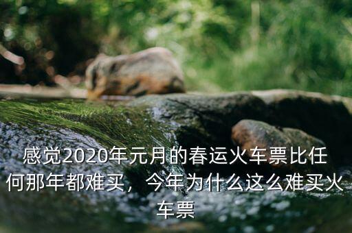 感覺2020年元月的春運火車票比任何那年都難買，今年為什么這么難買火車票