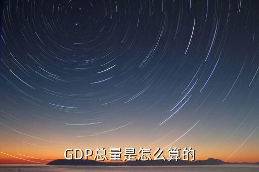 gdp是怎么計(jì)算出來的,GDP總量是怎么算的