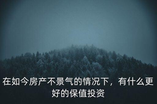 在如今房產(chǎn)不景氣的情況下，有什么更好的保值投資