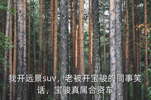 我開遠(yuǎn)景suv，老被開寶駿的同事笑話，寶駿真屬合資車