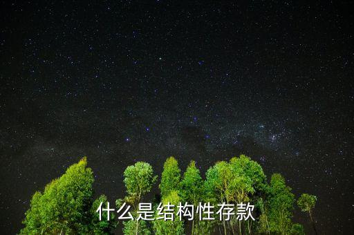 什么叫結(jié)構(gòu)性負(fù)債,什么是結(jié)構(gòu)性存款