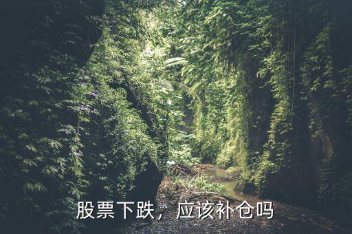 股票跌了為什么要補(bǔ)倉(cāng),買入股票跌了