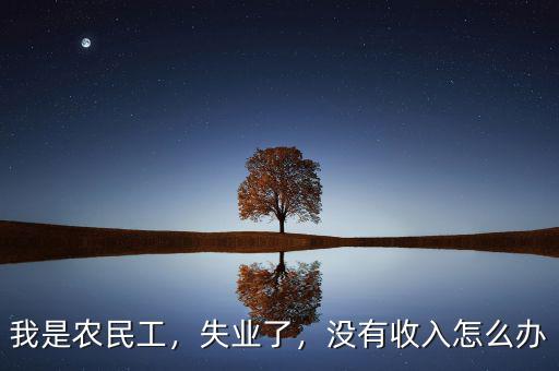 我是農(nóng)民工，失業(yè)了，沒有收入怎么辦