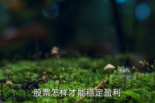 股票怎樣才能穩(wěn)定盈利