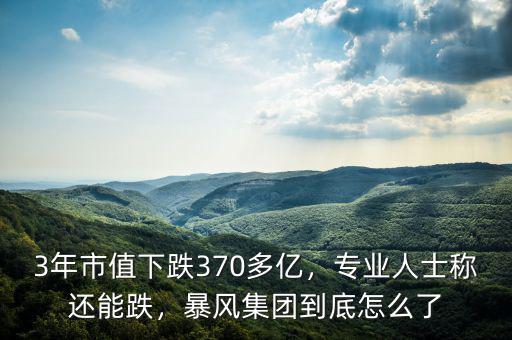 3年市值下跌370多億，專業(yè)人士稱還能跌，暴風(fēng)集團(tuán)到底怎么了