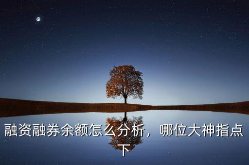 融資融券余額怎么分析，哪位大神指點(diǎn)下