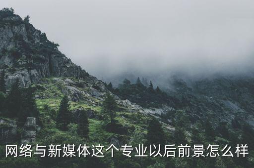 網(wǎng)絡(luò)與新媒體這個(gè)專業(yè)以后前景怎么樣