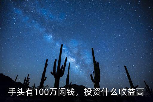 手頭有100萬閑錢，投資什么收益高