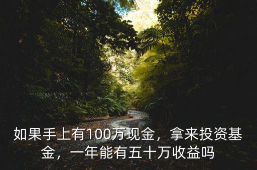 如果手上有100萬現(xiàn)金，拿來投資基金，一年能有五十萬收益嗎