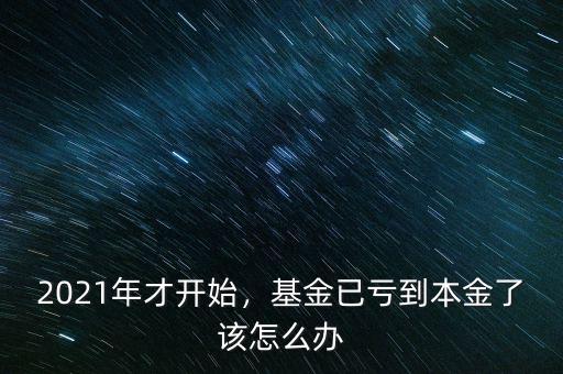 2021年才開始，基金已虧到本金了該怎么辦