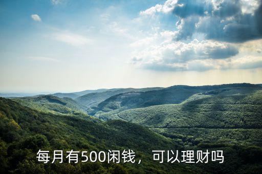 每月剩余500怎么理財(cái),每月有500閑錢