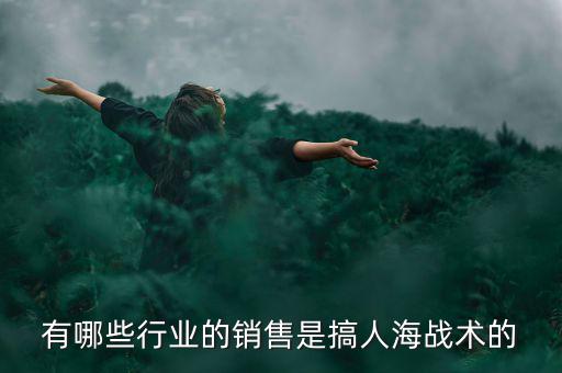 有哪些行業(yè)的銷售是搞人海戰(zhàn)術的