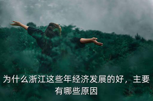 為什么浙江這些年經(jīng)濟發(fā)展的好，主要有哪些原因