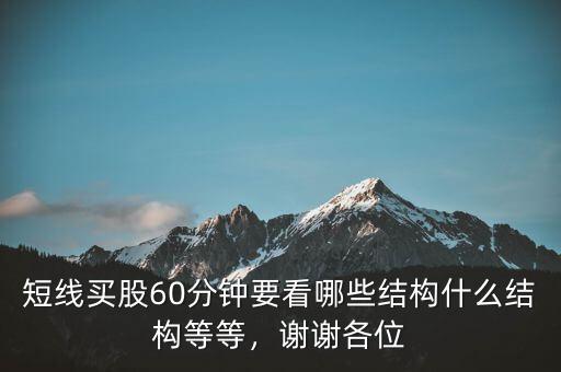 短線買股60分鐘要看哪些結(jié)構(gòu)什么結(jié)構(gòu)等等，謝謝各位