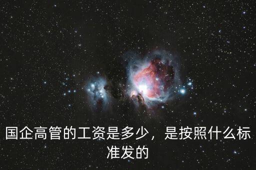 國企高管都包括什么,國企高層屬于什么級別