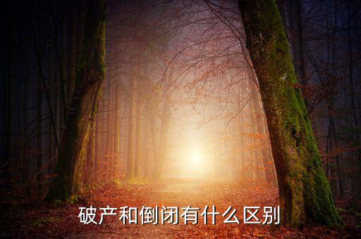 倒閉是什么意思,破產和倒閉有什么區(qū)別