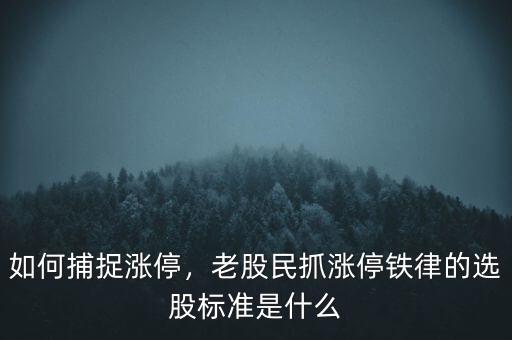 抓漲停什么意思,尾盤(pán)抓漲停有什么技巧