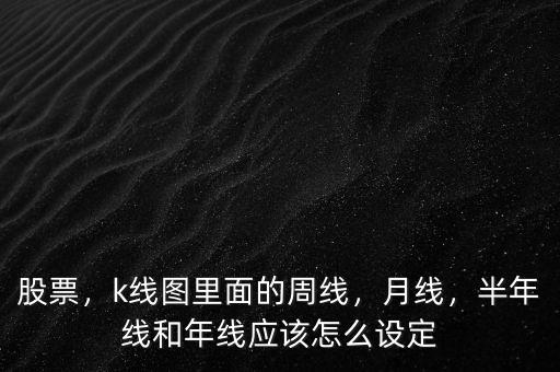 股票k線周線怎么看,半年線和年線應該怎么設定