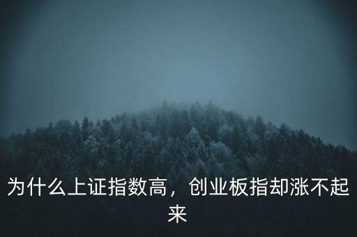 為什么上證指數(shù)高，創(chuàng)業(yè)板指卻漲不起來