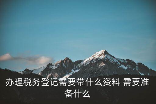 稅務(wù)局登記需要什么資料，稅務(wù)登記 代辦需要什么手續(xù)