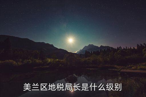 區(qū)地稅局局長什么級別，區(qū)里的地稅局局長是什么級別