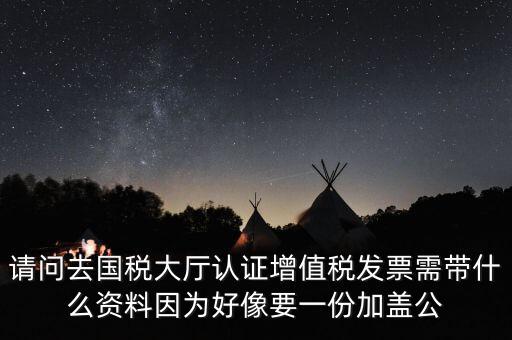 請問去國稅大廳認證增值稅發(fā)票需帶什么資料因為好像要一份加蓋公