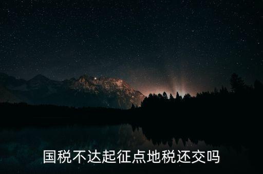 不達(dá)起征點(diǎn)什么意思，小規(guī)模不達(dá)起征點(diǎn)的是否計(jì)提印花稅