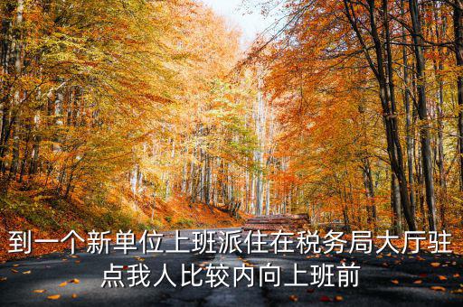 到一個(gè)新單位上班派住在稅務(wù)局大廳駐點(diǎn)我人比較內(nèi)向上班前