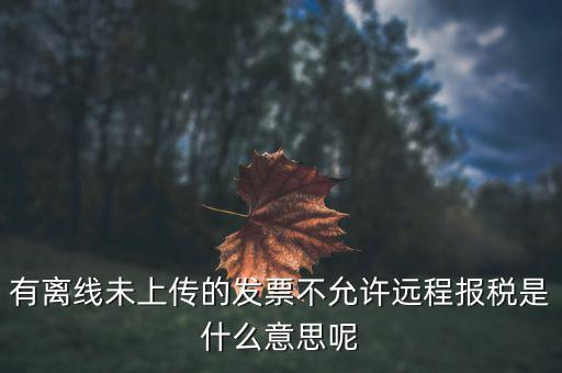 遠(yuǎn)程報(bào)稅是什么意思，征期抄報(bào)稅和遠(yuǎn)程報(bào)稅是一個(gè)概念嗎有什么區(qū)別呢