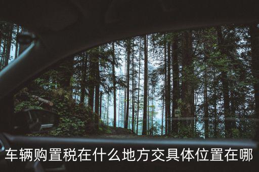 榆次汽車購置稅在什么地方交，車輛購置稅在什么地方交具體位置在哪