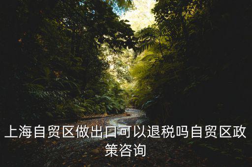 上海自貿(mào)區(qū)做出口可以退稅嗎自貿(mào)區(qū)政策咨詢